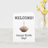 Happy First Day, Welkom bij de Team Kaart (Gele Bloem)