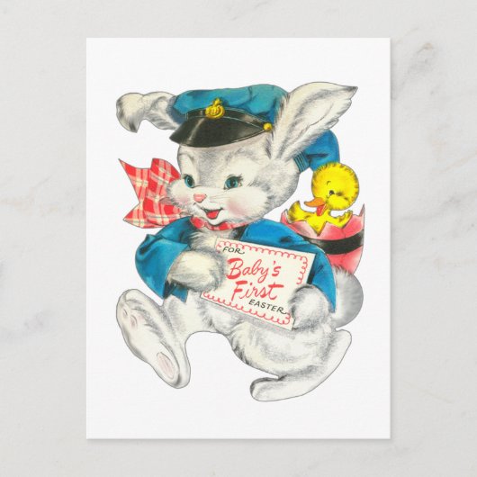 Happy First Easter bunny Feestdagenkaart (Voorkant)