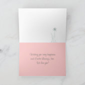 Happy First Easter Granddochter White Rabbit Kaart (Binnen)