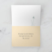 Happy First Easter Grandson Baby Rabbit Custom Kaart (Binnen)