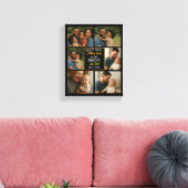 Happy First Father Day Personalized Photo Collage Canvas Afdruk (Insitu (Woonkamer))