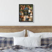 Happy First Father Day Personalized Photo Collage Canvas Afdruk (Insitu (Slaapkamer))