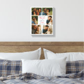 Happy First Father Day Personalized Photo Collage Canvas Afdruk (Insitu (Slaapkamer))