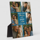 Happy First Father Day Photo Collage Fotoplaat (Zijkant)