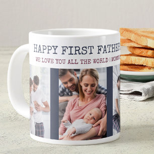 Happy First Fathers Dag 4 Foto Grote Koffiekop