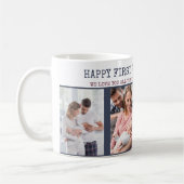 Happy First Fathers Day 4 Foto gepersonaliseerd Koffiemok (Links)