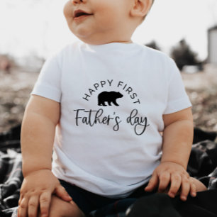 Happy First Fathers Day Beer - Baby T-shirt