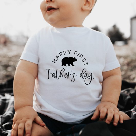 Happy First Fathers Day Beer - Baby T-shirt