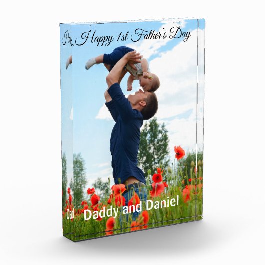 Happy First Father's Day Custom Fotoblokken (Links)