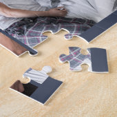 Happy First Fathers Day Custom Message en 3 Photo Legpuzzel (Zijkant)