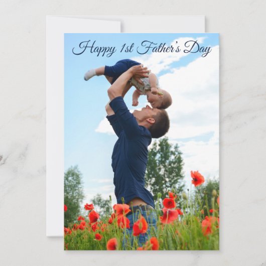 Happy First Father's Day Custom Photo from Wife (Voorkant)