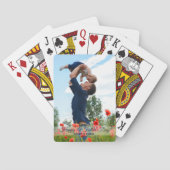 Happy First Father's Day Custom Photo Pokerkaarten (Achterkant)