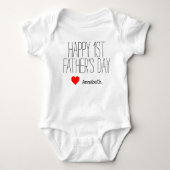 Happy First FATHER's Day Shirt (Voorkant)