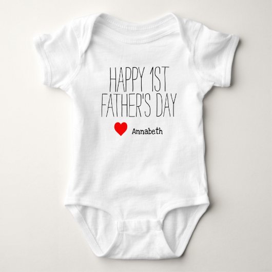 Happy First FATHER's Day Shirt (Voorkant)