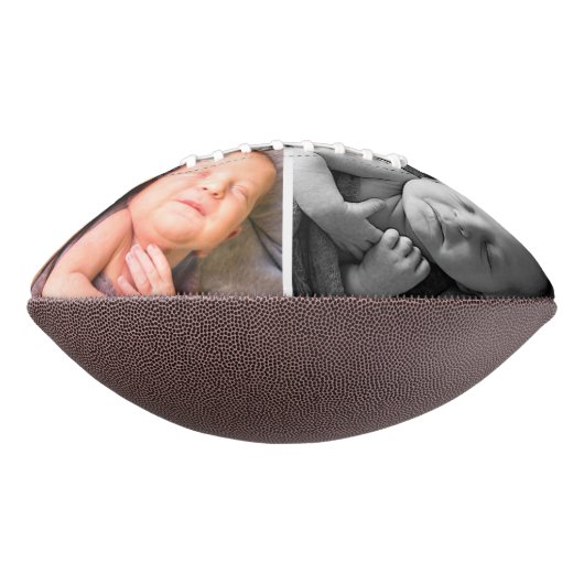 Happy First Father's Day White 2 Photos Name American Football (Gedraaid 90)