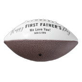 Happy First Father's Day White 2 Photos Name American Football (Gedraaid 270)