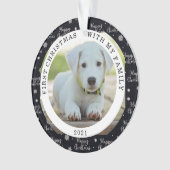 Happy First Kerstmis Je foto Ornament (voorkant)