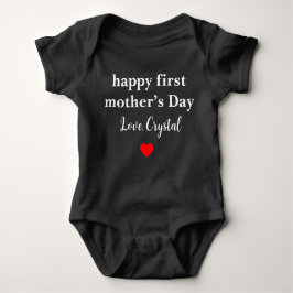 Happy First Moederdag 1st Nieuwe Mama Romper