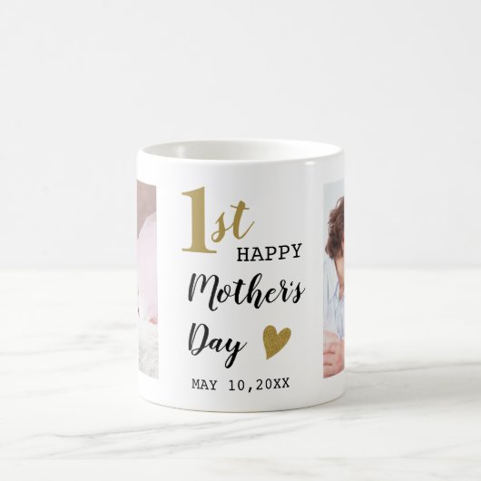 Happy First Moederdag 2 Foto Koffiemok (Center)
