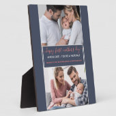 Happy First Moederdag - 2 foto op maat Fotoplaat (Zijkant)