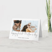 Happy First Moederdag 2 Fotoscript Kaart (Voorkant)