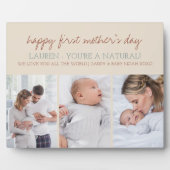 Happy First Moederdag - 3 Fotocrème Fotoplaat (Voorkant)
