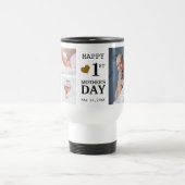 Happy First Moederdag 5 Fotocollage Reisbeker (Center)