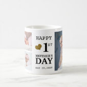 Happy First Moederdag 5 Photo Collage Koffiemok (Center)