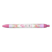 Happy First Moederdag Baby Pink Zwarte Inkt Pen (Voorkant)