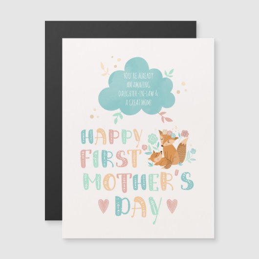 Happy First Moederdag for Daughter-in-Law (Voorkant / Achterkant)