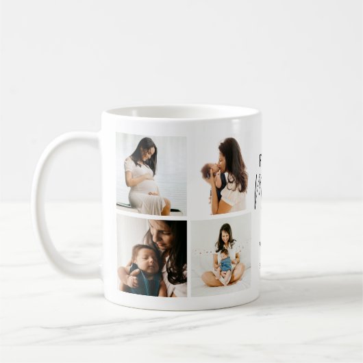 Happy First Moederdag' Fotocollage Keepsake Koffiemok (Links)