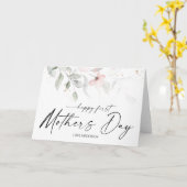 Happy First Moederdag Gift voor mam Floral Kaart (Gele Bloem)