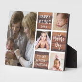 Happy First Moederdag Grandma 4 Photo Wood Fotoplaat (Zijkant)