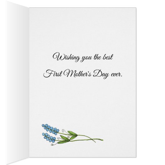 Happy First Moederdag Kaart (Binnen (Rechts))