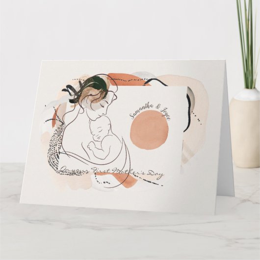 Happy First Moederdag Kaart (Voorkant)