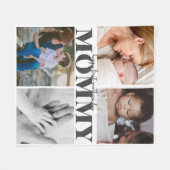 Happy First moederdag Leuke fotocollage Fleece Deken (Voorkant (Horizontaal))