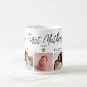 Happy First Moederdag mama Baby 5 Foto Collage Koffiemok (Center)