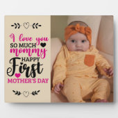 Happy First Moederdag mama Fotoplaat (Voorkant)