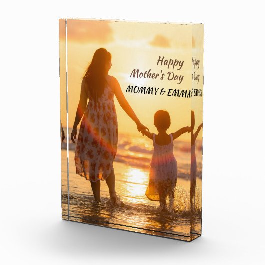 Happy First Moederdag mama, mama en Emma Fotoblokken (Rechts)