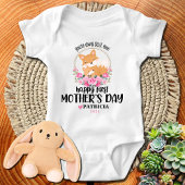 Happy First Moederdag mammie - Mam en Baby Fox Romper