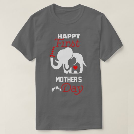 happy first moederdag nieuwe mam unieke gave t-shirt (Design voorkant)