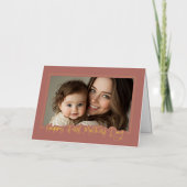 Happy First Moederdag Photo Folie Wenskaart (Voorkant)