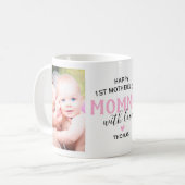 Happy First Moederdag Photo Koffiemok (Voorkant links)