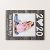 Happy First Moederdag Photo Wood Keepomwille Heart Legpuzzel (Horizontaal)