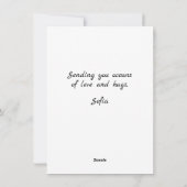 Happy First Moederdag Schattige Modern Flowers Fot Feestdagenkaart (Achterkant)