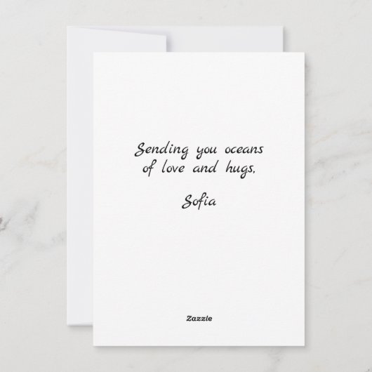 Happy First Moederdag Schattige Modern Flowers Fot Feestdagenkaart (Achterkant)