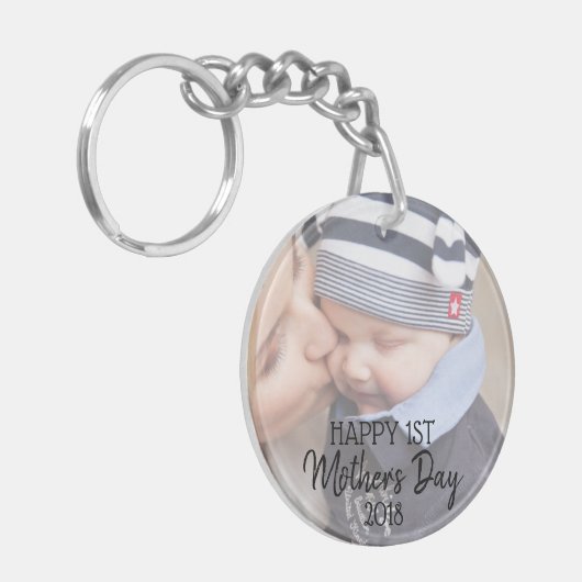 Happy First Moederdag Sleutelhanger (Voorkant Links)