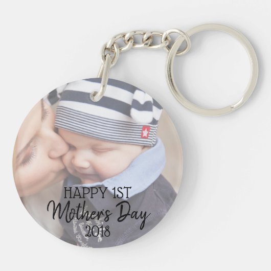 Happy First Moederdag Sleutelhanger (Achterkant)