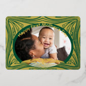 Happy First Moederdag voor onze dochter Folie Feestdagenkaart (Voorkant)