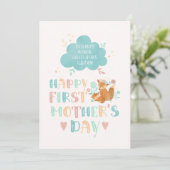 Happy First Moederdag voor schoondochter Boho Kaart (Staand voorkant)